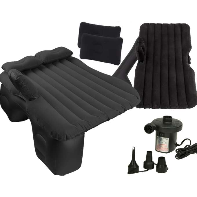 Inflatable mattress car bed 130x80cm black