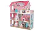 MDF wooden dollhouse furniture 70cm pink LED 3