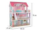 MDF wooden dollhouse furniture 70cm pink LED 8