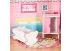 MDF wooden dollhouse furniture 70cm pink LED 10