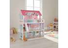 MDF wooden dollhouse furniture 70cm pink LED 16