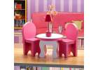 MDF wooden dollhouse furniture 70cm pink LED 16