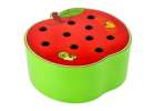 Magnetic wooden caterpillar apple 5