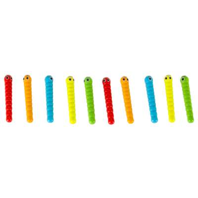 Magnetic wooden caterpillar apple