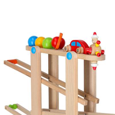 Montessori XXL wooden ball track kulodrome