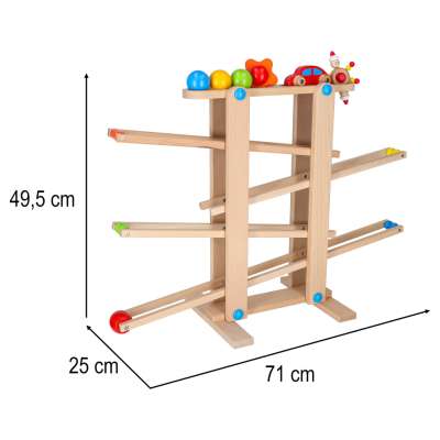 Montessori XXL wooden ball track kulodrome