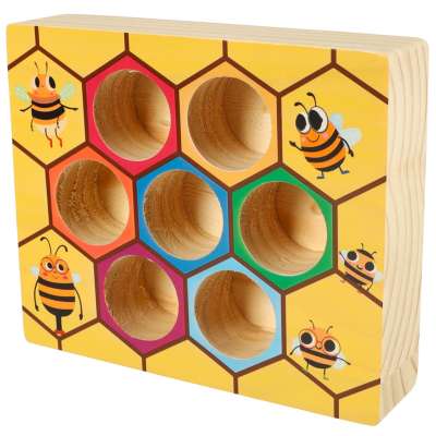 Montessori bees honeycomb educational game