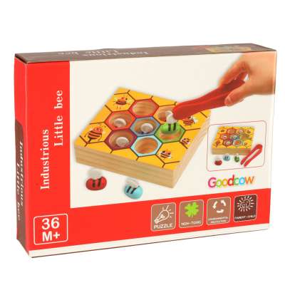 Montessori bees honeycomb educational game