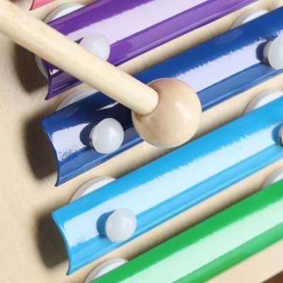Push toy for children wooden walker educational cube 6-in-1