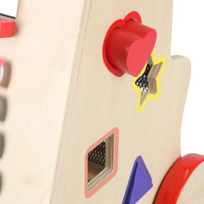 Push toy for children wooden walker educational cube 6-in-1