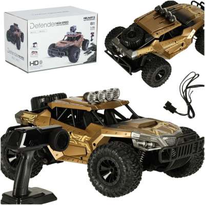 RC off-road drift car 20 km/h brown