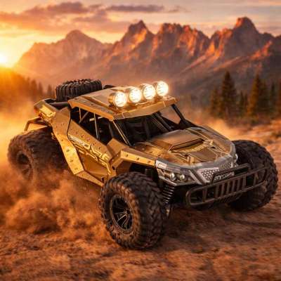 RC off-road drift car 20 km/h brown