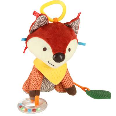 Sensory mascot fox stroller pendant