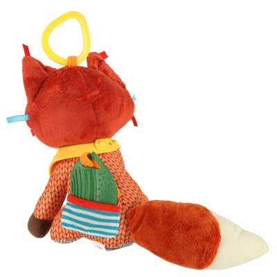 Sensory mascot fox stroller pendant