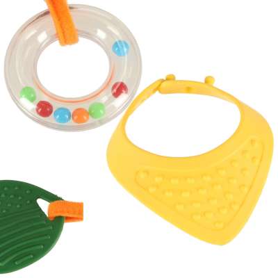 Sensory mascot fox stroller pendant