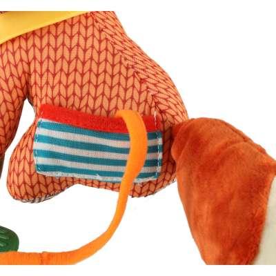 Sensory mascot fox stroller pendant