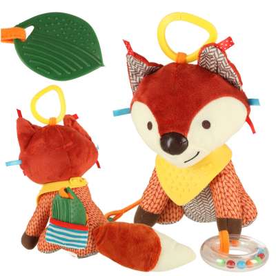Sensory mascot fox stroller pendant