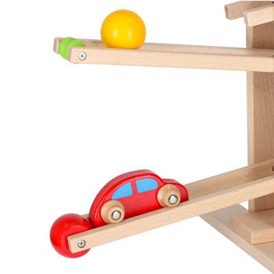 Tor kulkowy drewniany kulodrom montessori XXL