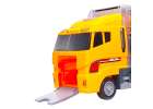 Transporter truck TIR launcher + metal cars construction machinery 9