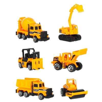 Transporter truck TIR launcher + metal cars construction machinery