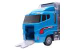 Transporter truck TIR launcher + metal cars police 9