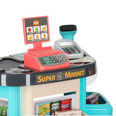 Children's store supermarket stall shopping cart accessories mint