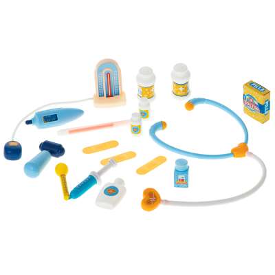 Doctor's set with accessories in a suitcase 34el. + table