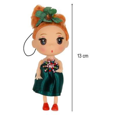 Doll house doll 3 girls + 1 boy set of 4pcs. 12cm