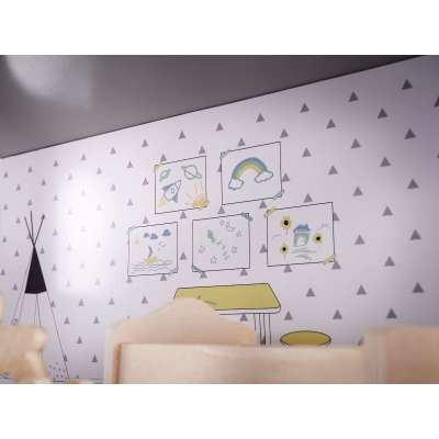 Domek dla lalek MDF z akcesoriami 70cm LED szary