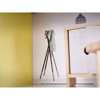 Domek dla lalek MDF z akcesoriami 70cm LED szary