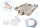 Foam puzzle mat/baby playpen 36el. gray-ecru 2