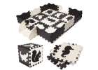 Foam puzzle mat for kids 25el. black and white 2