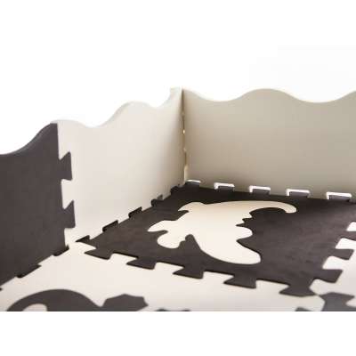 Foam puzzle mat for kids 25el. black and white