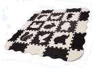 Foam puzzle mat for kids 25el. black and white 8