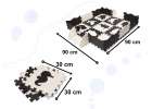 Foam puzzle mat for kids 25el. black and white 9