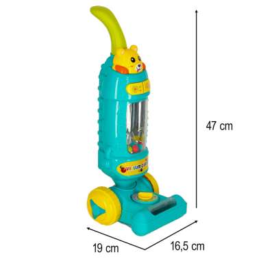 Interactive vacuum cleaner for kids with sound