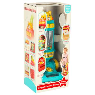 Interactive vacuum cleaner for kids with sound