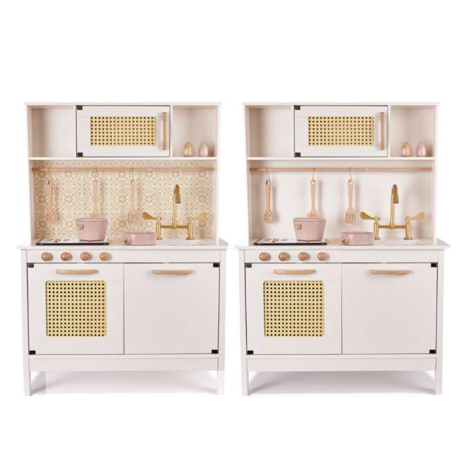 Kuchnia dla dzieci drewniana MDF retro z akcesoriami BOHO 100cm