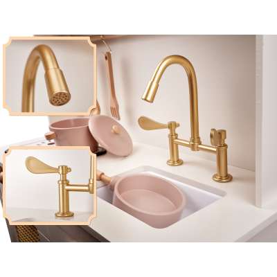 Kuchnia drewniana MDF retro z akcesoriami BOHO