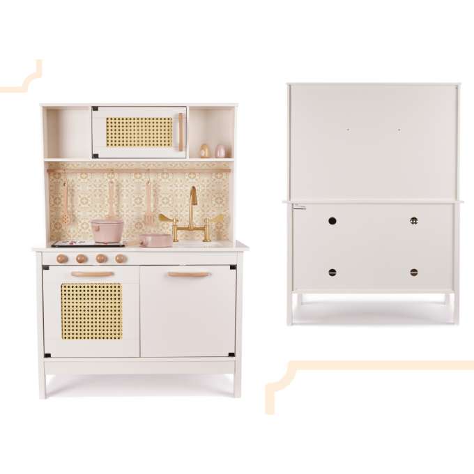 Kuchnia drewniana MDF retro z akcesoriami BOHO