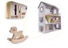 MDF dollhouse with accessories 70cm LED grey 17