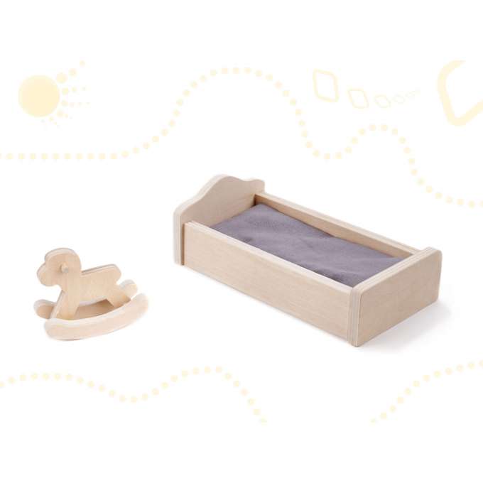 MDF dollhouse with accessories 70cm LED grey
