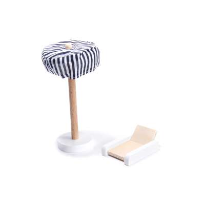 MDF wooden dollhouse furniture 78cm black LED