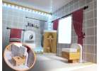 MDF wooden dollhouse with LED accessories 78cm black 2