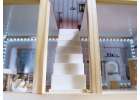 MDF wooden dollhouse with LED accessories 78cm black 11