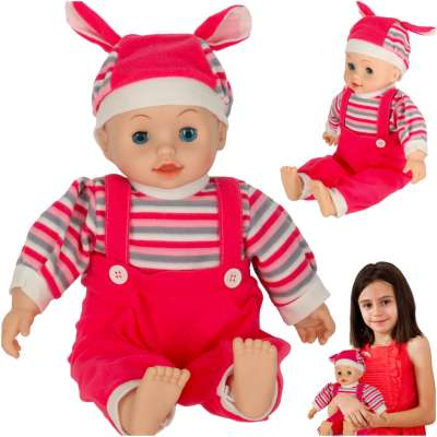 Maya bean doll with sound pink 40cm