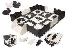 Puzzle piankowe mata dla dzieci 25el. czarno-białe 1