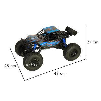 RC Crawler Climbing Car 1:10 4WD 48cm blue