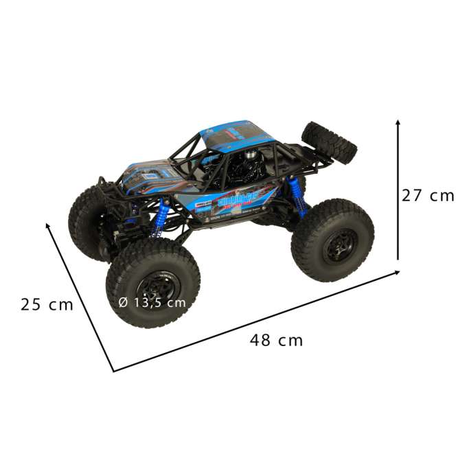 RC Crawler Climbing Car 1:10 4WD 48cm blue