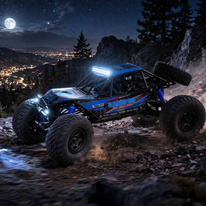 RC Crawler Climbing Car 1:10 4WD 48cm blue